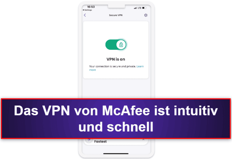 3.🥉 McAfee Mobile Security for iOS – High-End-Sicherheitsfeatures und guter Webschutz