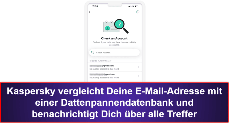 8. Kaspersky Antivirus &amp; VPN – VPN, Passwort-Manager &amp; Datenpannenscanner