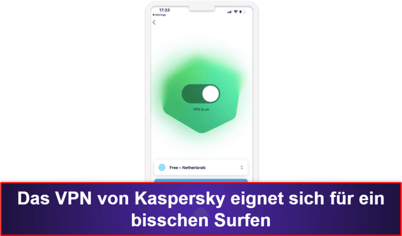 8. Kaspersky Antivirus &amp; VPN – VPN, Passwort-Manager &amp; Datenpannenscanner