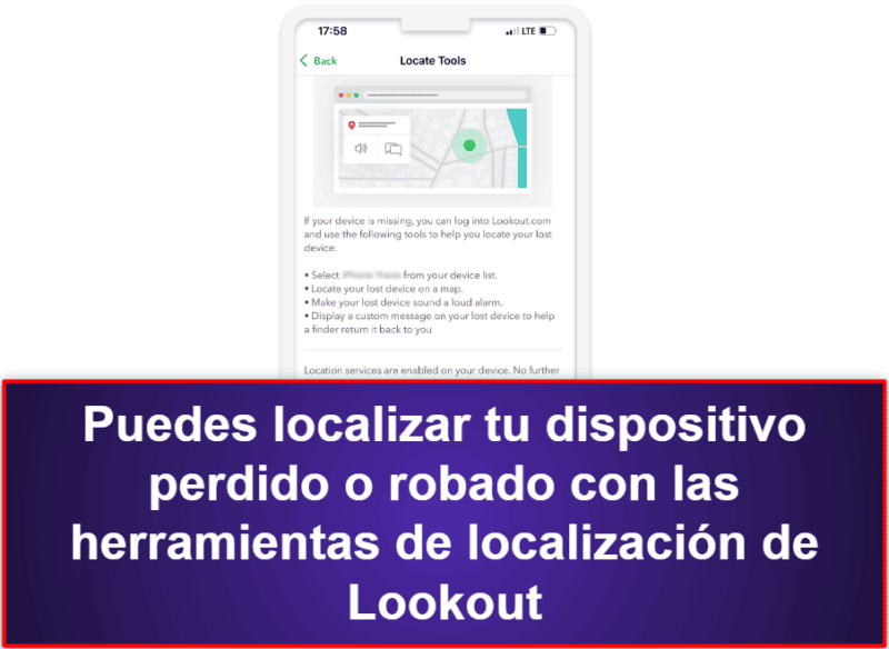 10. Lookout Mobile Security para iOS: buenas herramientas antirrobo y de supervisión de vulneraciones