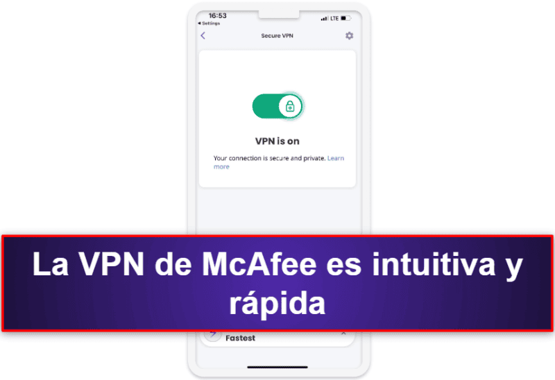 3.🥉 McAfee Mobile Security para iOS: funciones de seguridad de alta gama y buena protección web.