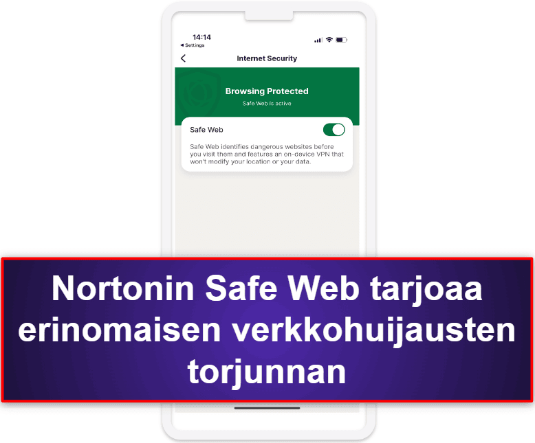 1.🥇 Norton Mobile Security – Paras premium-virustorjuntasovellus iOS:lle