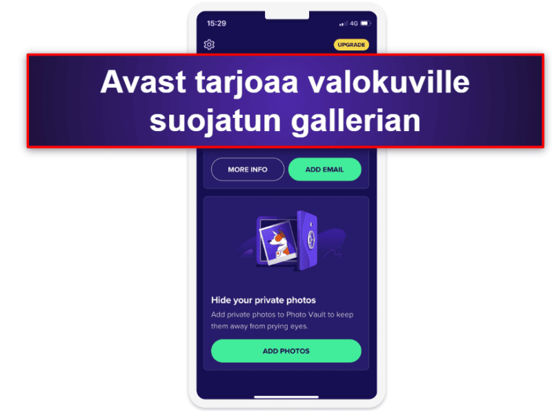 6. Avast Security & Privacy for iOS – Yksinkertainen verkon skannaus ja suojattu kuvagalleria
