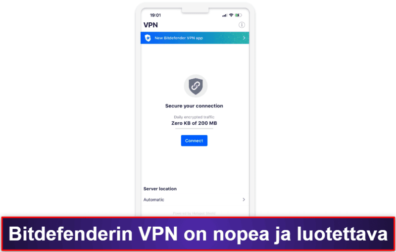 4. Bitdefender Mobile Security – Hyvä internetin suojaus ja toimiva ilmainen VPN