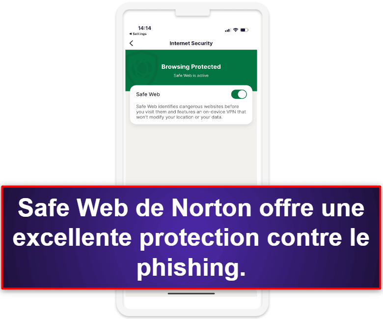 1.🥇 Norton Mobile Security — Meilleure application antivirus premium pour iOS