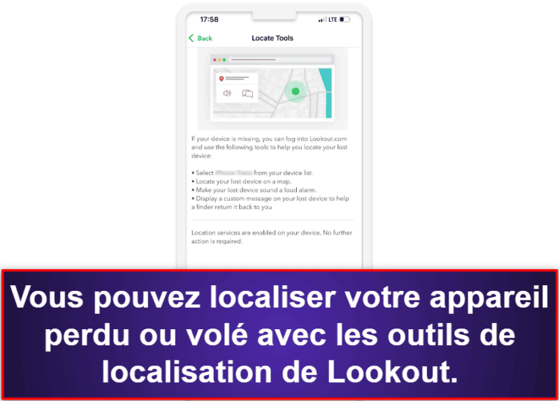 10. Lookout Mobile Security pour iOS — Une bonne surveillance des fuites et des outils antivol