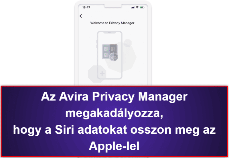 7. Avira Free Mobile Security iOS-re — Kiváló iOS adatvédelmi funkciók + VPN