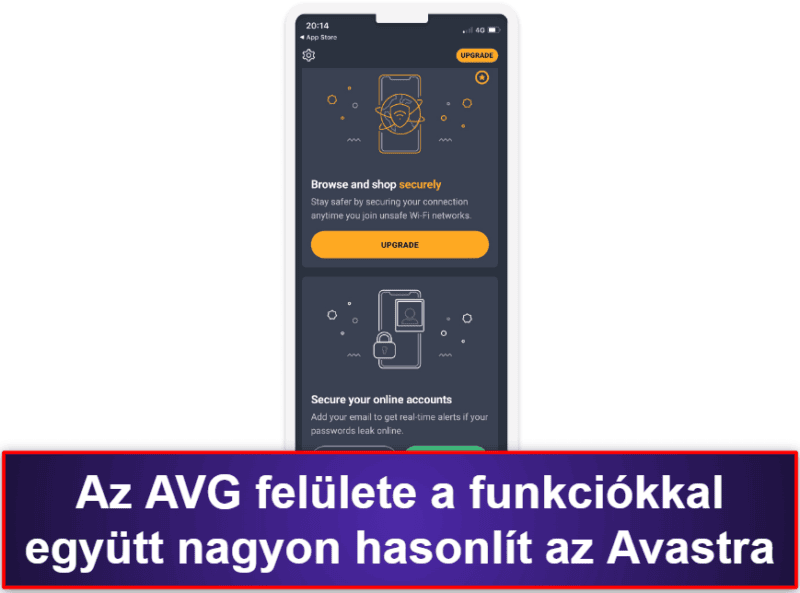 9. AVG Mobile Security for iPhone &amp; iPad — Egyszerű alkalmazás adatszivárgási riasztásokkal és Wi-Fi védelemmel
