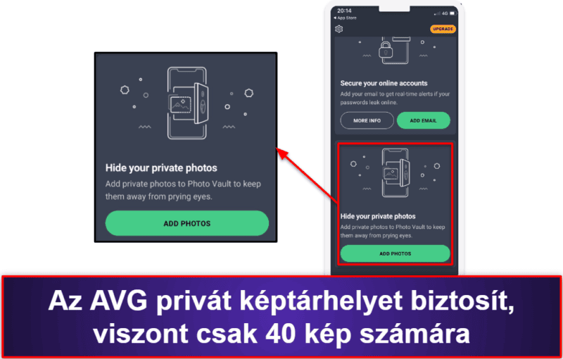 9. AVG Mobile Security for iPhone &amp; iPad — Egyszerű alkalmazás adatszivárgási riasztásokkal és Wi-Fi védelemmel
