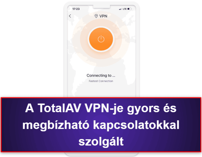 2.🥈 TotalAV Mobile Security — Felhasználóbarát iOS alkalmazás adatszivárgás-kereséssel