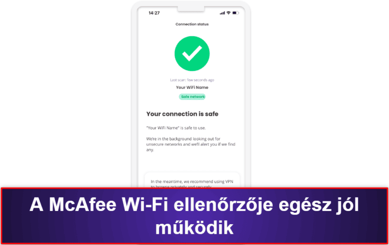 3.🥉 McAfee Mobile Security iOS-re — Erőteljes biztonsági funkciók és jó webes védelem