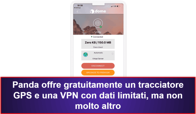 5. Panda Dome for iOS: tracciamento GPS preciso e strumenti antifurto piuttosto validi