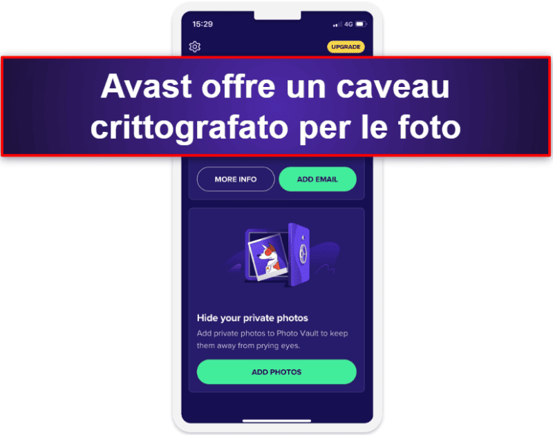 6. Avast Security &amp; Privacy for iOS: scanner di rete basilare e caveau crittografato per le foto