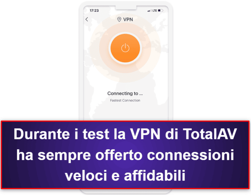 2.🥈 TotalAV Mobile Security: app iOS facile da usare con scansioni contro le violazioni dei dati