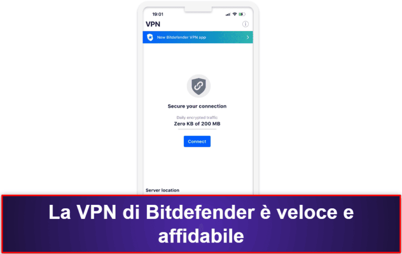 4. Bitdefender Mobile Security: buona protezione web e VPN gratuita abbastanza valida