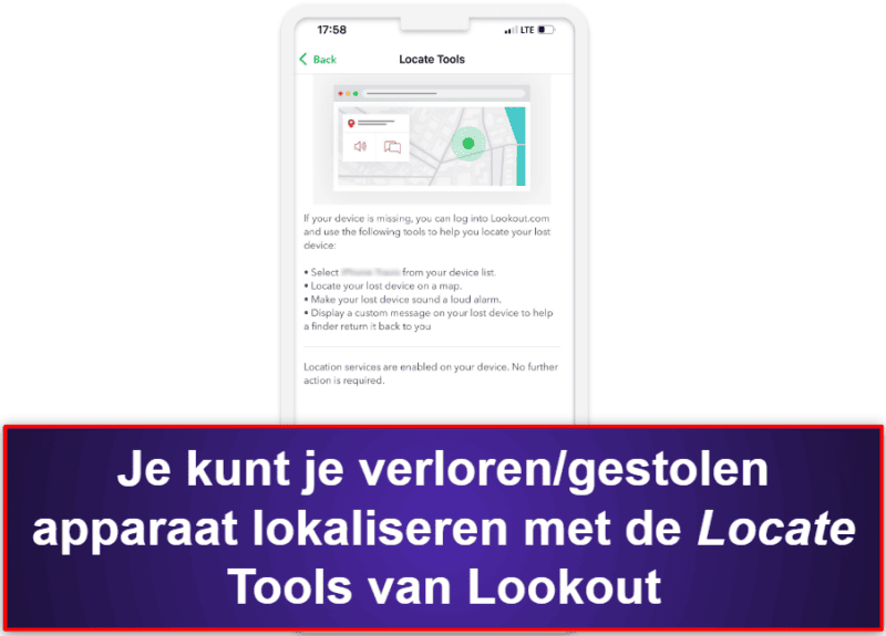 10. Lookout Mobile Security for iOS — Goede tools voor toezicht op datalekken en antidiefstal