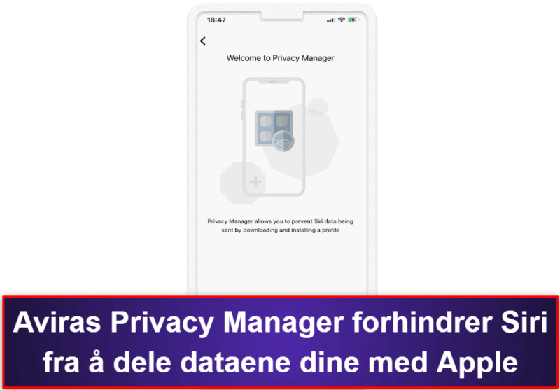 7. Avira Free Mobile Security for iOS — Gode personvernfunksjoner for iOS og VPN