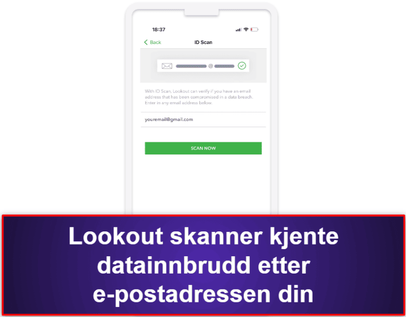 10. Lookout Mobile Security for iOS — Gode verktøy for innbruddsovervåking og tyverisikring