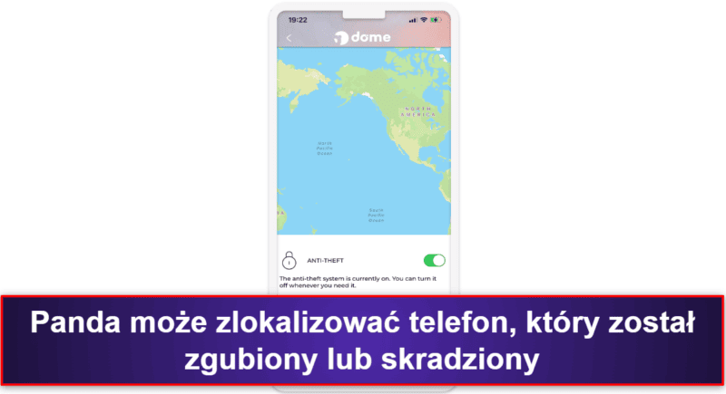 5. Panda Dome dla iOS – precyzyjne śledzenie GPS i przyzwoite narzędzia antykradzieżowe