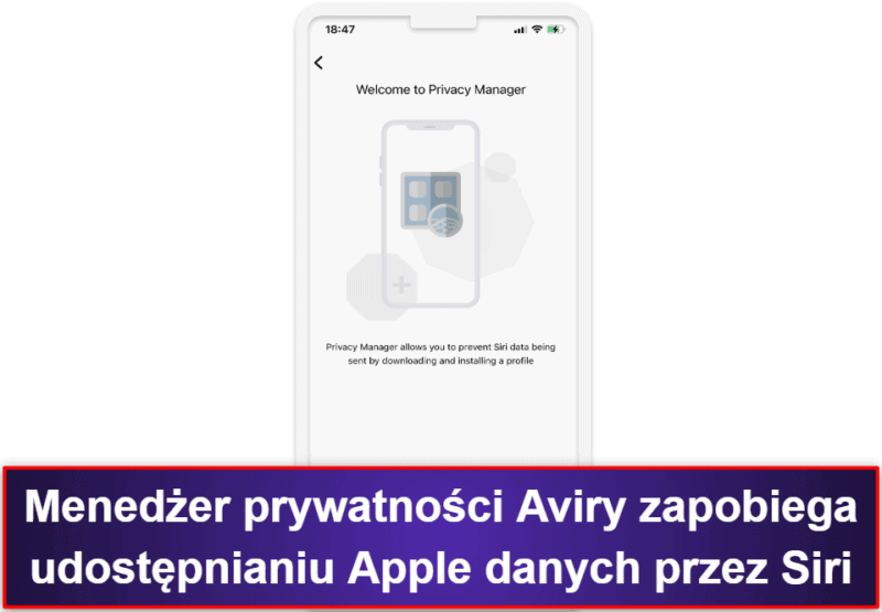 7. Avira Free Mobile Security dla iOS – dobre funkcje prywatności iOS + VPN