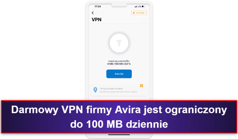 7. Avira Free Mobile Security dla iOS — Dobre funkcje prywatności iOS + VPN