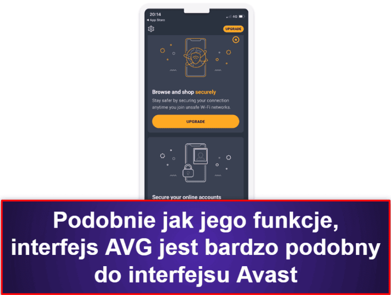 9. AVG Mobile Security dla iPhone’a i iPada – prosta aplikacja z alertami o naruszeniu danych i ochroną Wi-Fi