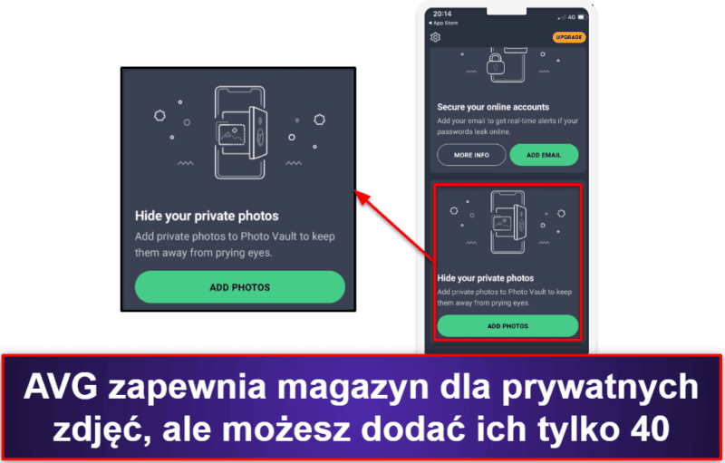 9. AVG Mobile Security dla iPhone’a i iPada – prosta aplikacja z alertami o naruszeniu danych i ochroną Wi-Fi