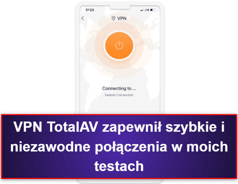 2.🥈 TotalAV Mobile Security — Przyjazna dla użytkownika aplikacja na iOS ze skanowaniem naruszeń danych