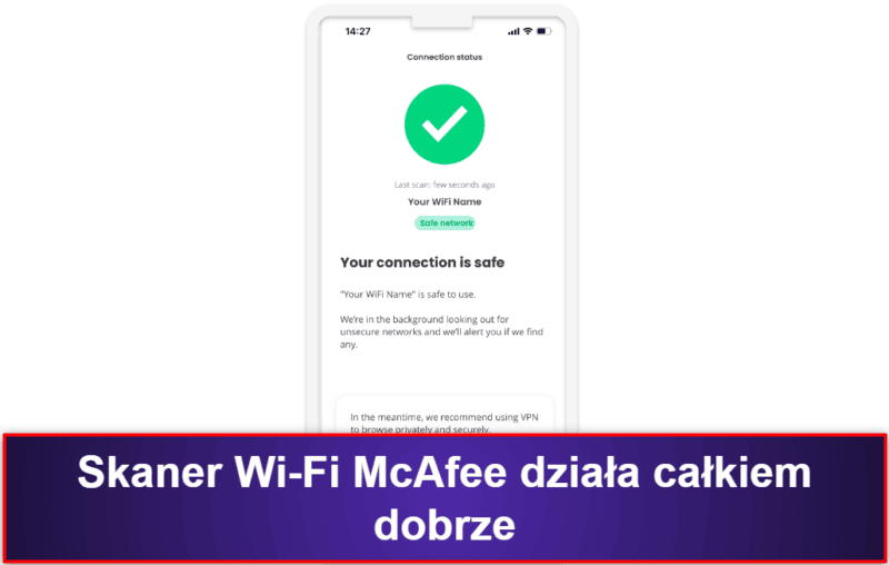 3.🥉 McAfee Mobile Security dla iOS — Zaawansowane funkcje bezpieczeństwa i dobra ochrona sieci