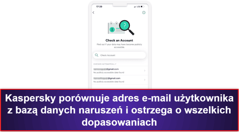8. Kaspersky Antivirus & VPN – VPN, Password Manager i skaner naruszeń bezpieczeństwa