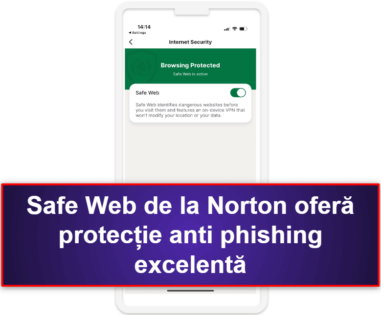 1.🥇 Norton Mobile Security — Cea mai bună aplicație antivirus premium pentru iOS