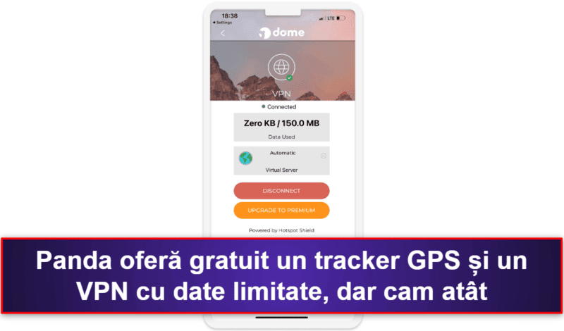 5. Panda Dome for iOS — Urmărire GPS precisă și instrumente antifurt decente