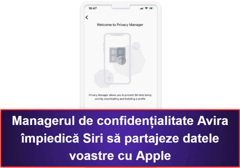 7. Avira Free Mobile Security for iOS — Funcții de confidențialitate bune pe iOS + VPN