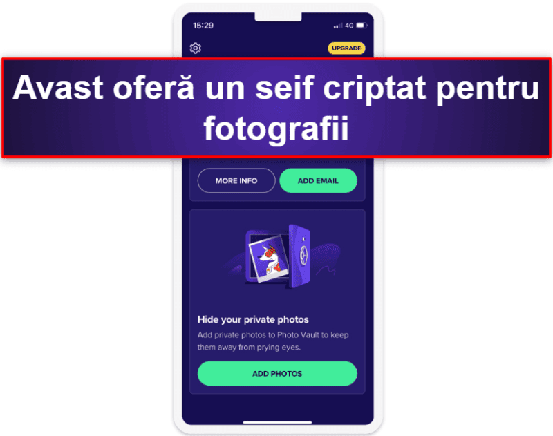 6. Avast Security & Privacy for iOS — Scanner de rețea de bază și seif foto criptat