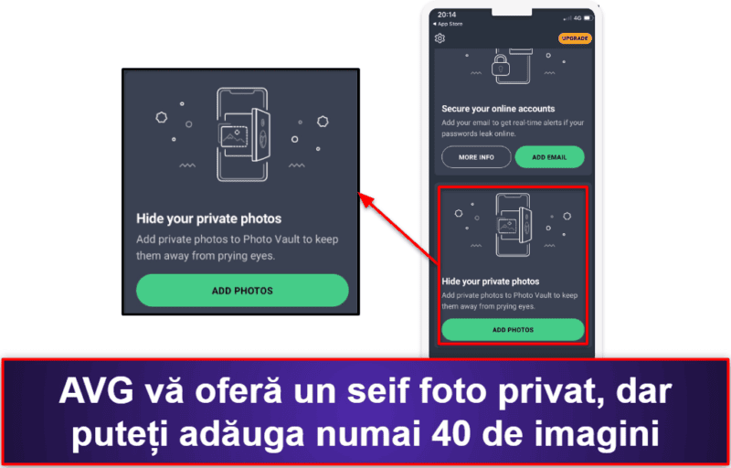 9. AVG Mobile Security for iPhone & iPad — Aplicație simplă cu alerte la breșe de date și protecție Wi-Fi