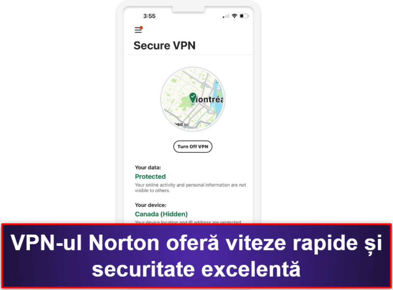 1.🥇 Norton Mobile Security — Cea mai bună aplicație antivirus premium pentru iOS