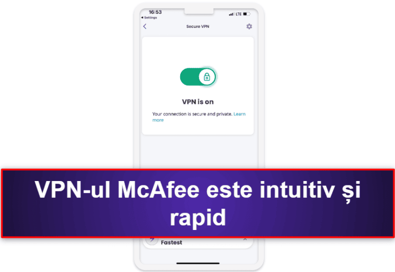 3.🥉 McAfee Mobile Security for iOS — Funcții de securitate de top și protecție web bună
