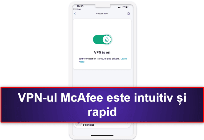 3.🥉 McAfee Mobile Security for iOS — Funcții de securitate de top și protecție web bună
