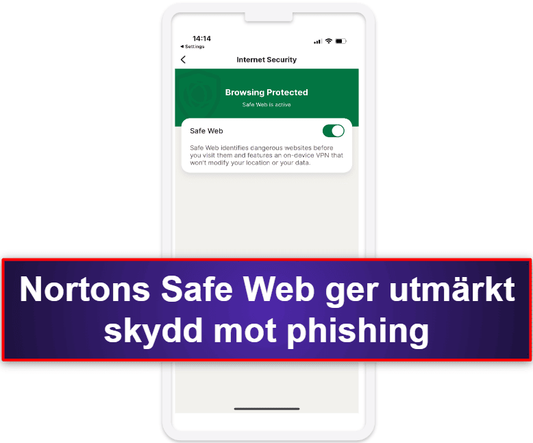 1.🥇 Norton Mobile Security — Bästa premium antivirus-appen för iOS