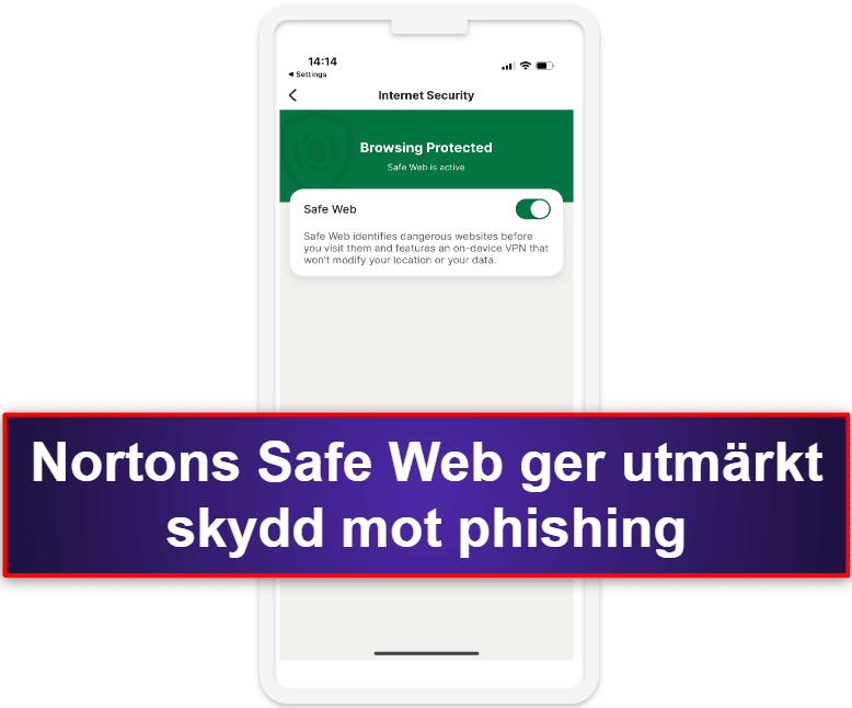 1.🥇 Norton Mobile Security — Bästa premium antivirus-appen för iOS