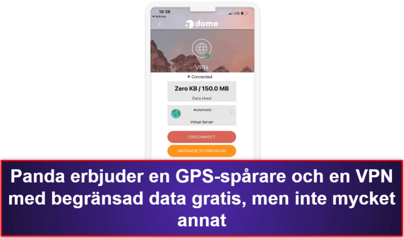 5. Panda Dome for iOS — Exakt GPS-spårning och bra stöldskydd