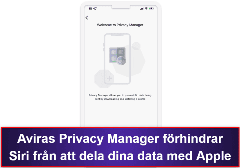 7. Avira Free Mobile Security for iOS — Bra integritet för iOS + VPN