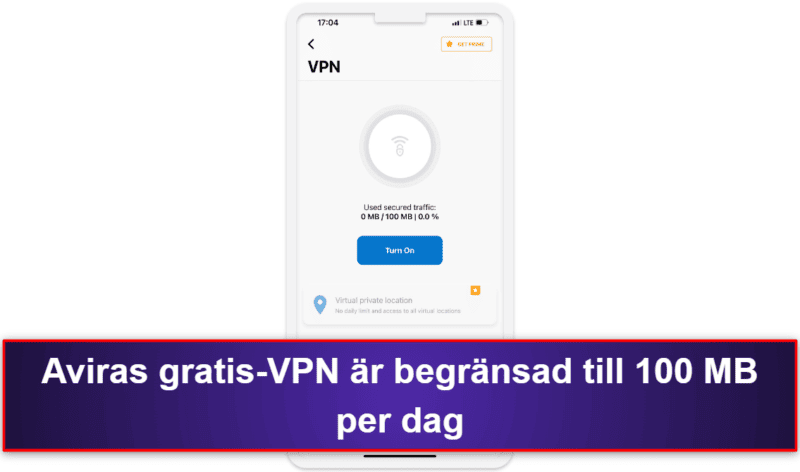 7. Avira Free Mobile Security for iOS — Bra integritet för iOS + VPN