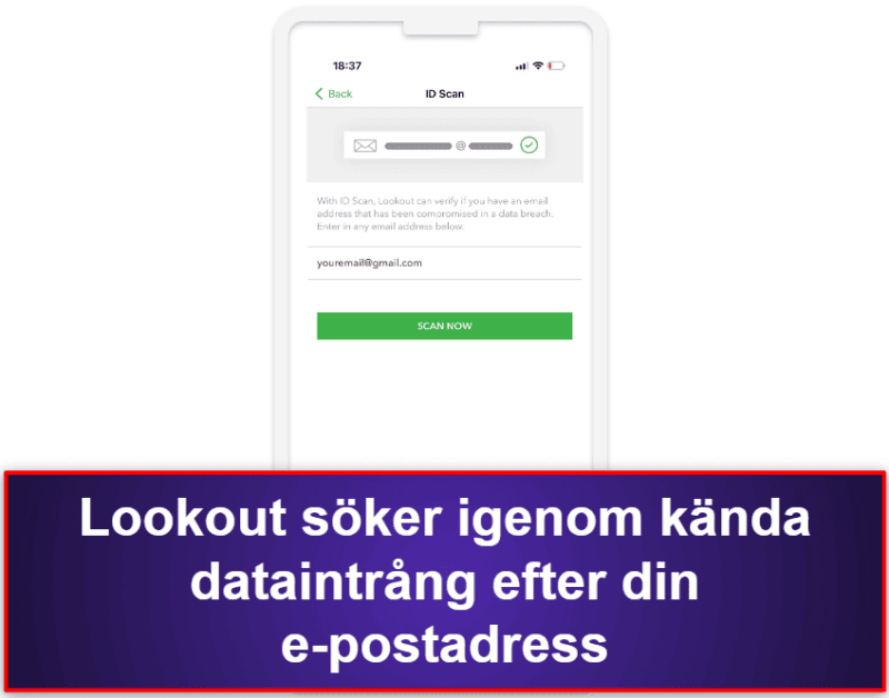 10. Lookout Mobile Security for iOS — Bra övervakning av intrång och stöldskydd