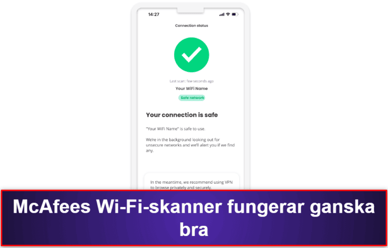 3.🥉 McAfee Mobile Security for iOS — Avancerade säkerhetsfunktioner och bra webbskydd