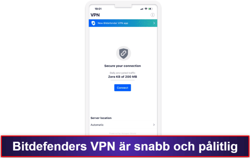 4. Bitdefender Mobile Security — Bra webbskydd och gratis VPN