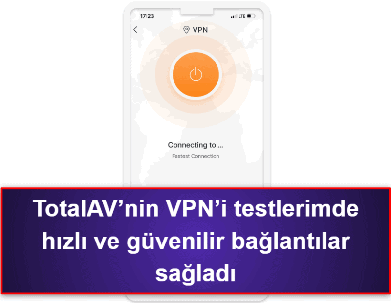 2.🥈 TotalAV Mobile Security – Veri İhlali Taraması ile Kullanıcı Dostu iOS Uygulaması