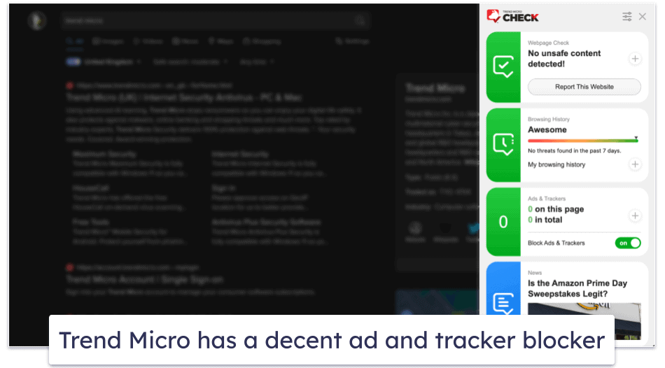 9. Trend Micro — Best for Secure Web Browsing