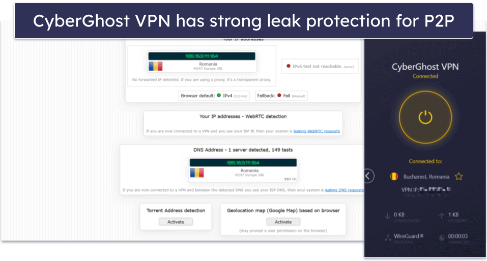🥉3. CyberGhost VPN — Great Automation &amp; Large P2P Server Network