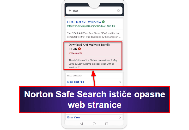 🥇1. Norton Mobile Security — Napredna zaštita od kibernetičkih prijetnji za Android